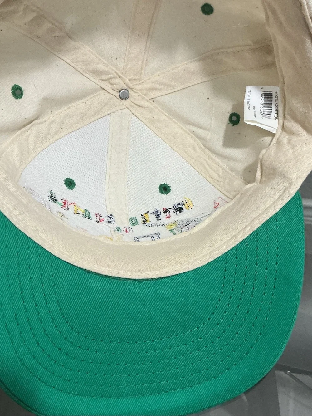 Vintage United States of America Alphabet Souvenir Strapback Hat